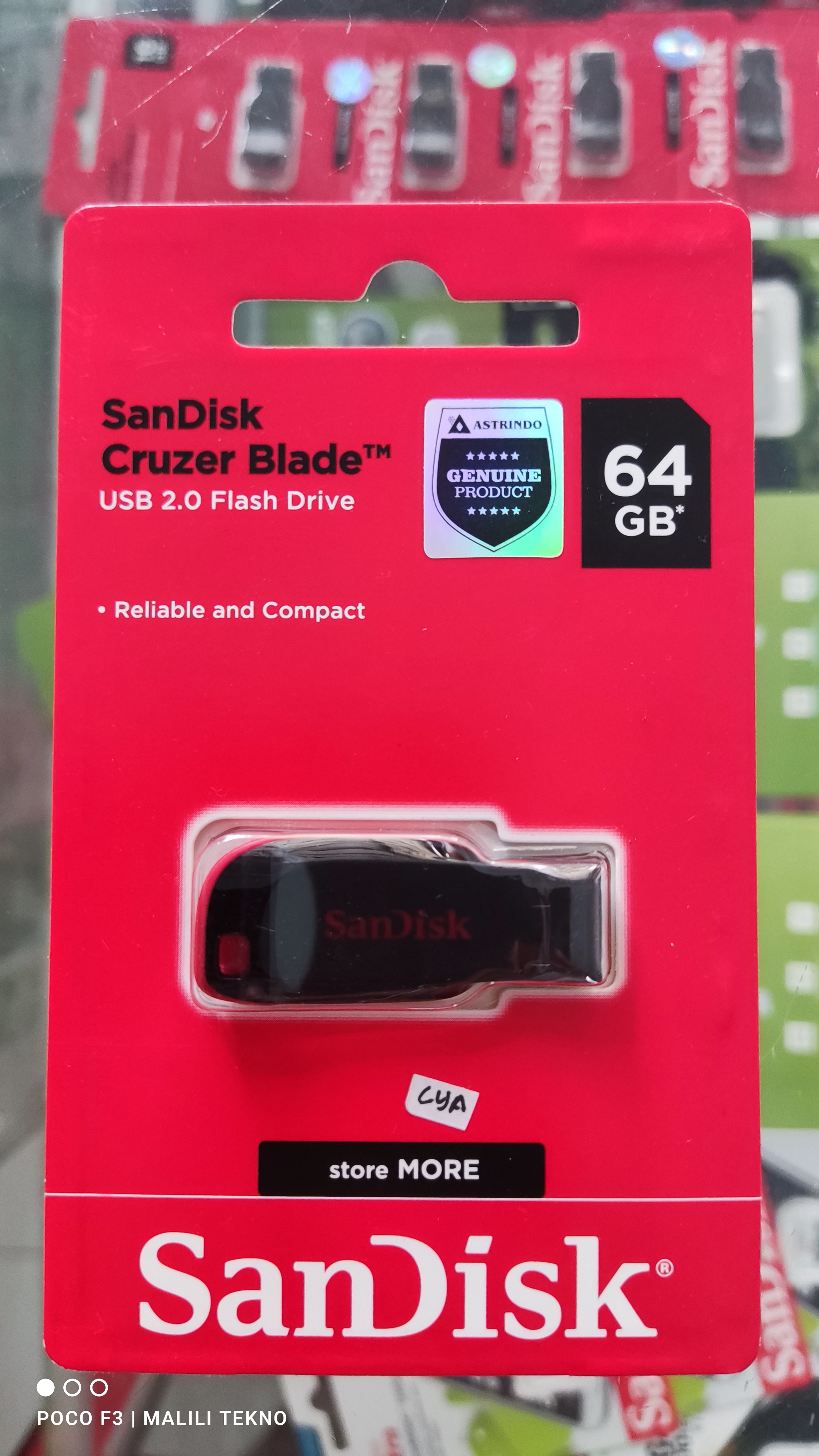 Flashdisk Sandisk Cruzer Blade 64GB